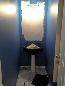 Easy bathroom remodel before photo